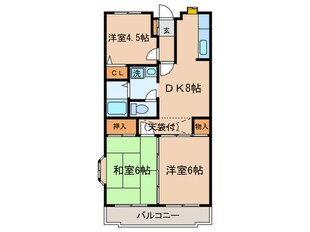 エバーグリーン梶ヶ谷の物件間取画像